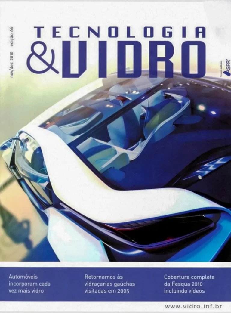 MIDIA SELECIONADA - Capa Revista Tecnologia&Vidro 2010 - Matéria com entrevista ElisabethAbduch e o Vidro
