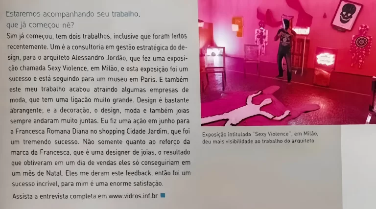 MIDIA SELECIONADA - Revista Tec & Vidro - RECORTE (Última PG) entrevista Elisabeth Abduch em novo momento (Pg 45)